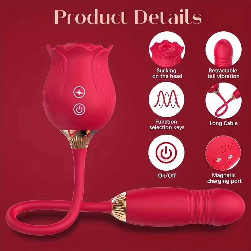 Mr. James Dual Vibrator – 12 Tongue Licking & 12 Thrusting Modes, Magnetic USB Rechargeable, Waterproof, Whisper-Quiet – Pleasure Refined