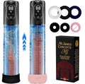 Mr. James Concepts Electric Penis Pump – Automatic Vacuum Enlarger & Male Masturbator | 5 Suction Modes, LCD Touch Display, Pocket Pussy Sleeve, USB Rechargeable, IPX7 Waterproof