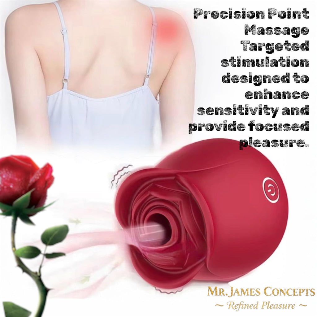 Mr. James™ Suction Vibrator – 10 Intense Suction Modes, Clitoral & Nipple Stimulator, Magnetic Rechargeable, Waterproof – Pleasure Refined