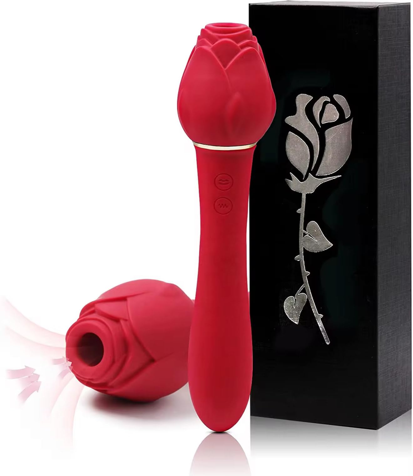Mr. James Rośe Vibrator for Women – 10 Vibration Modes, Clitoral & G-Spot Stimulation, Tongue-Like Suction, USB Rechargeable, IPX7 Waterproof – Elegant Spa-Style Silicone Massager