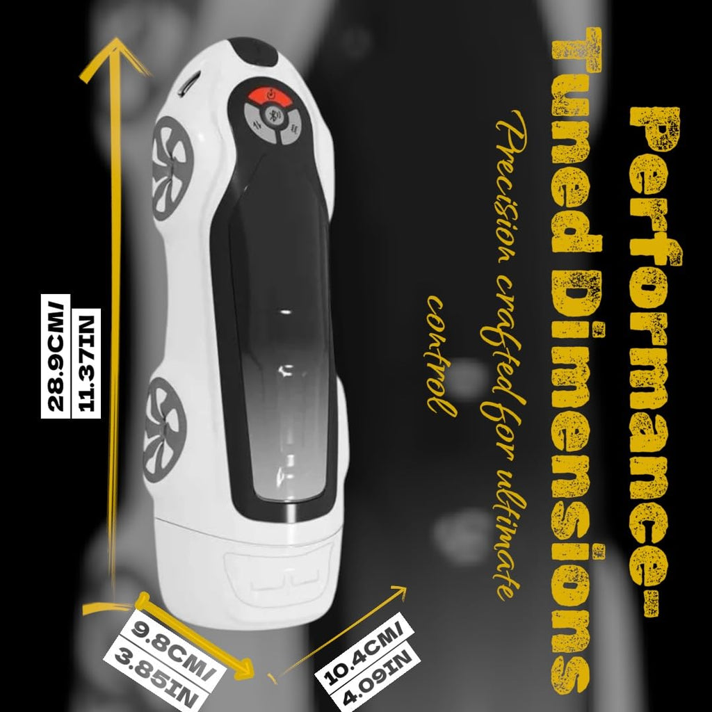 MR JAMES AURORA V12 HyperDrive™ Smart Male Masturbator – App Bluetooth Control, 9 Thrusting & 9 Vibration Modes, Heating Function, Interactive Voice & Music Sync, 3D Textured Sleeve, USB-C Rechargeabl