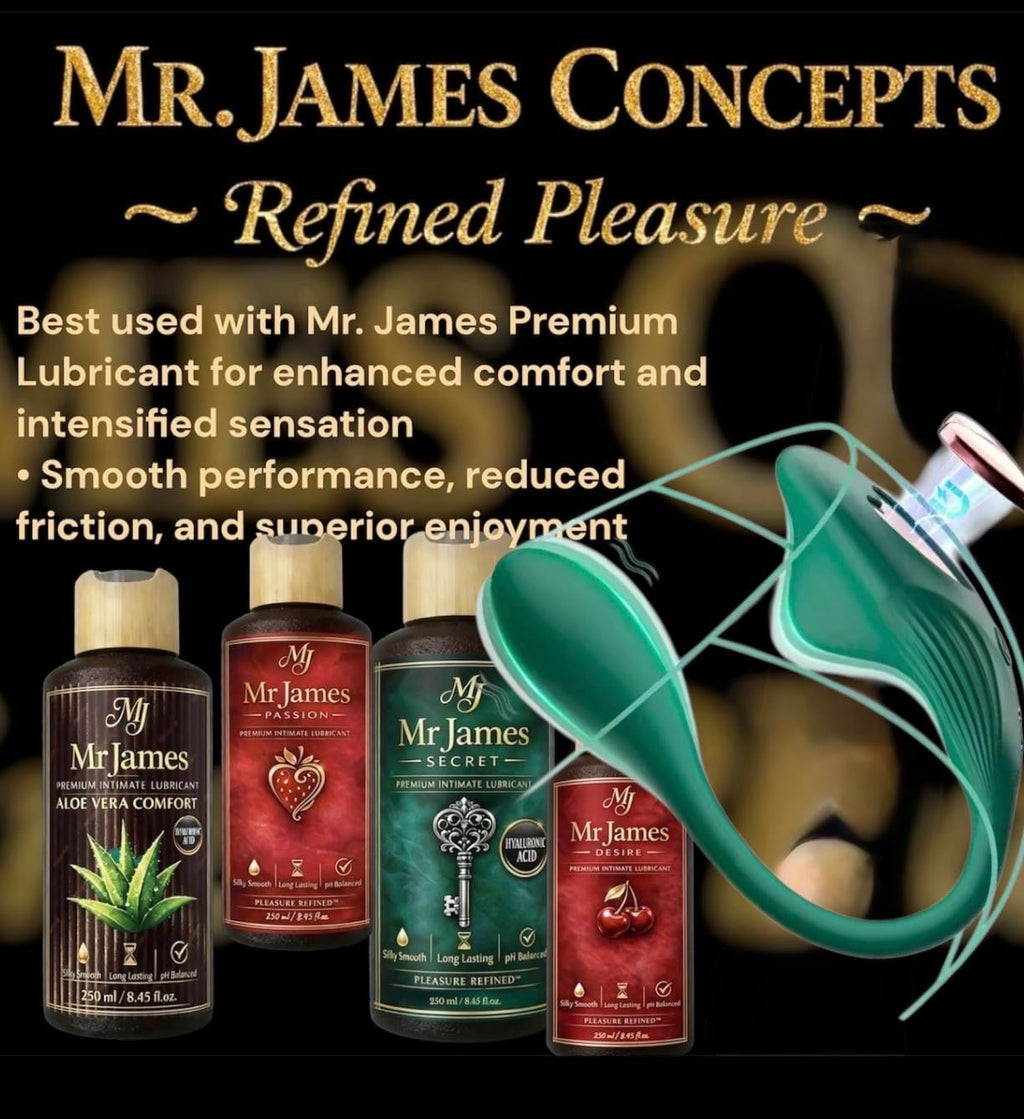 Mr. James™ Wearable Panty Vibrator – App Controlled Dual Stimulator, Clit + G-Spot/Anal, Magnetic Fit, Rechargeable, Waterproof, Couples Remote Sex Toy – Pleasure Refined