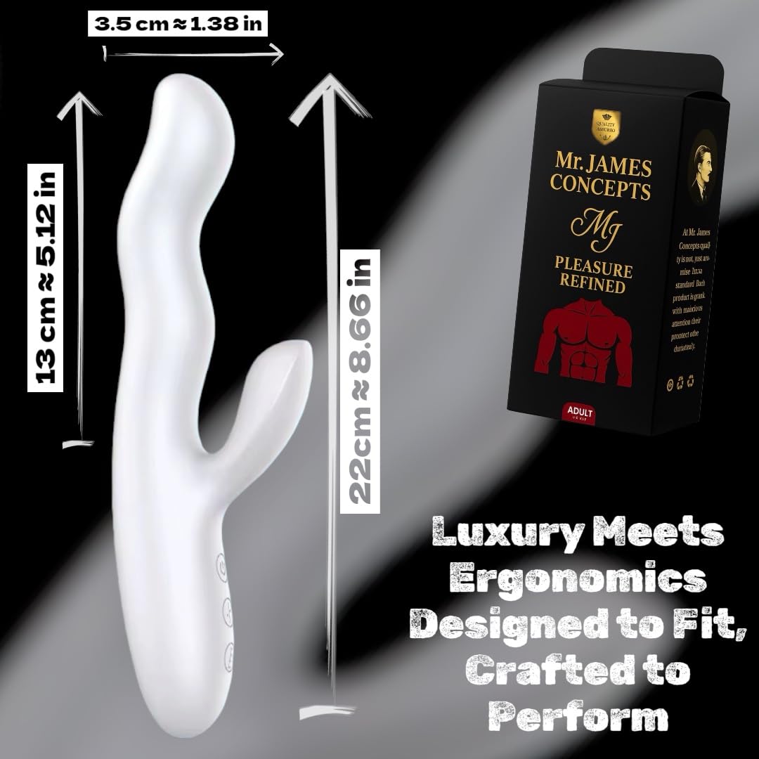 Mr James Concepts Pearl Élite Collection – Premium Silicone Personal Massagers, USB Rechargeable Waterproof Luxury Intimate Massager Series