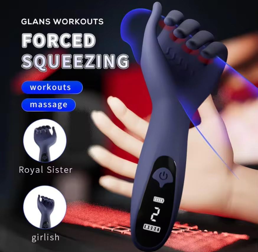 Mr. James – LCD Display Finger-Like Male Vibrator | Left & Right Hand Edition 9 Powerful Vibration Modes | Waterproof & USB Rechargeable | Unisex Pleasure Trainer