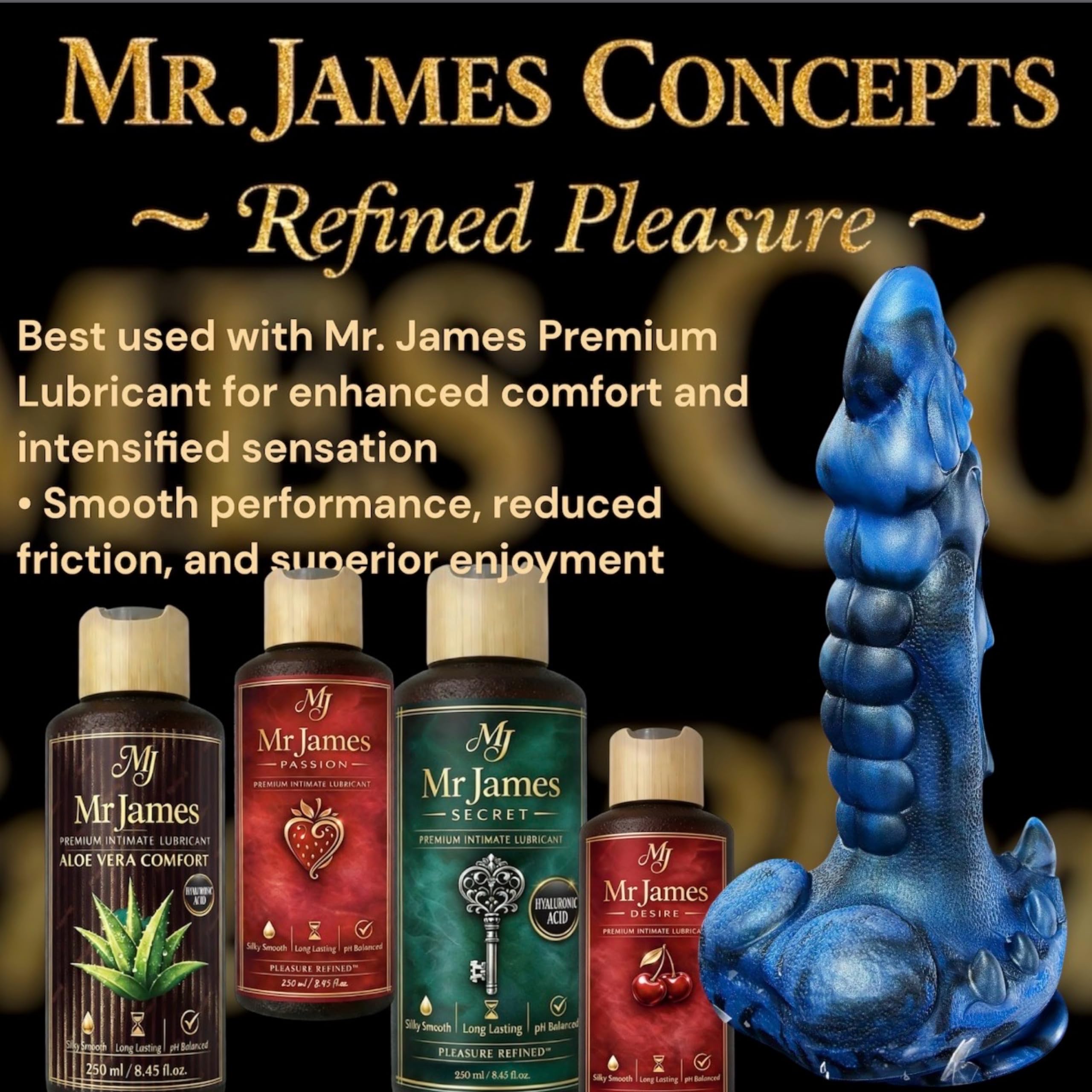 Mr James™ 9.5” 5-in-1 Fantasy Telescopic Monster Dildo – Thrusting, Rotating & Heating Dragon Knot Vibrator for Women and Men | 8 Thrusting, 8 Vibrating Modes | Strong Suction Cup | Remote Control