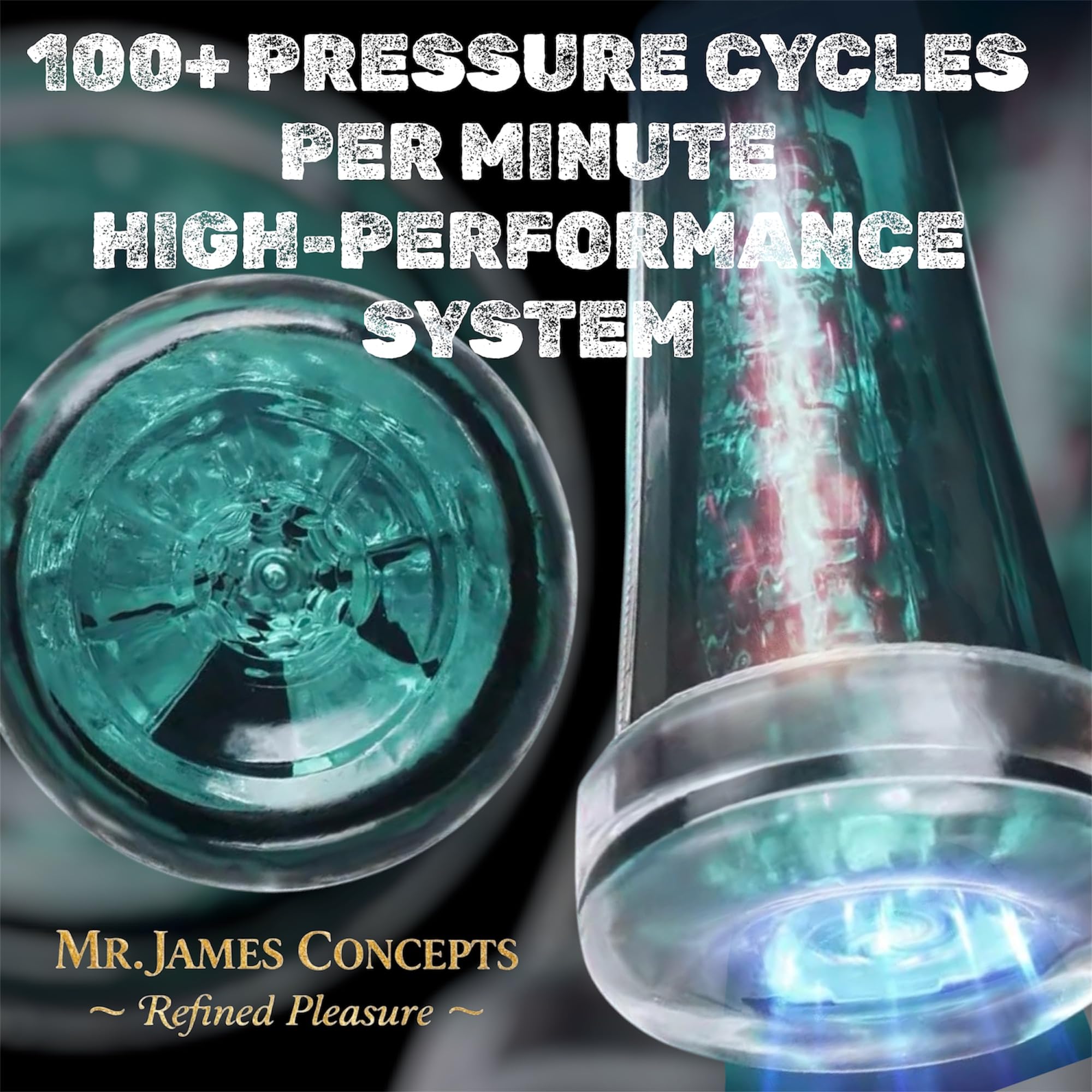 Mr. James Concepts — Refined Pleasure | Electric 2-in-1 Penis Pump & Vibrating Masturbator, 3 Suction Modes, TPE Sleeve, Magnetic Recharge,Daily-Use, Male Trainer & Vacuum Penis Enlargement Device