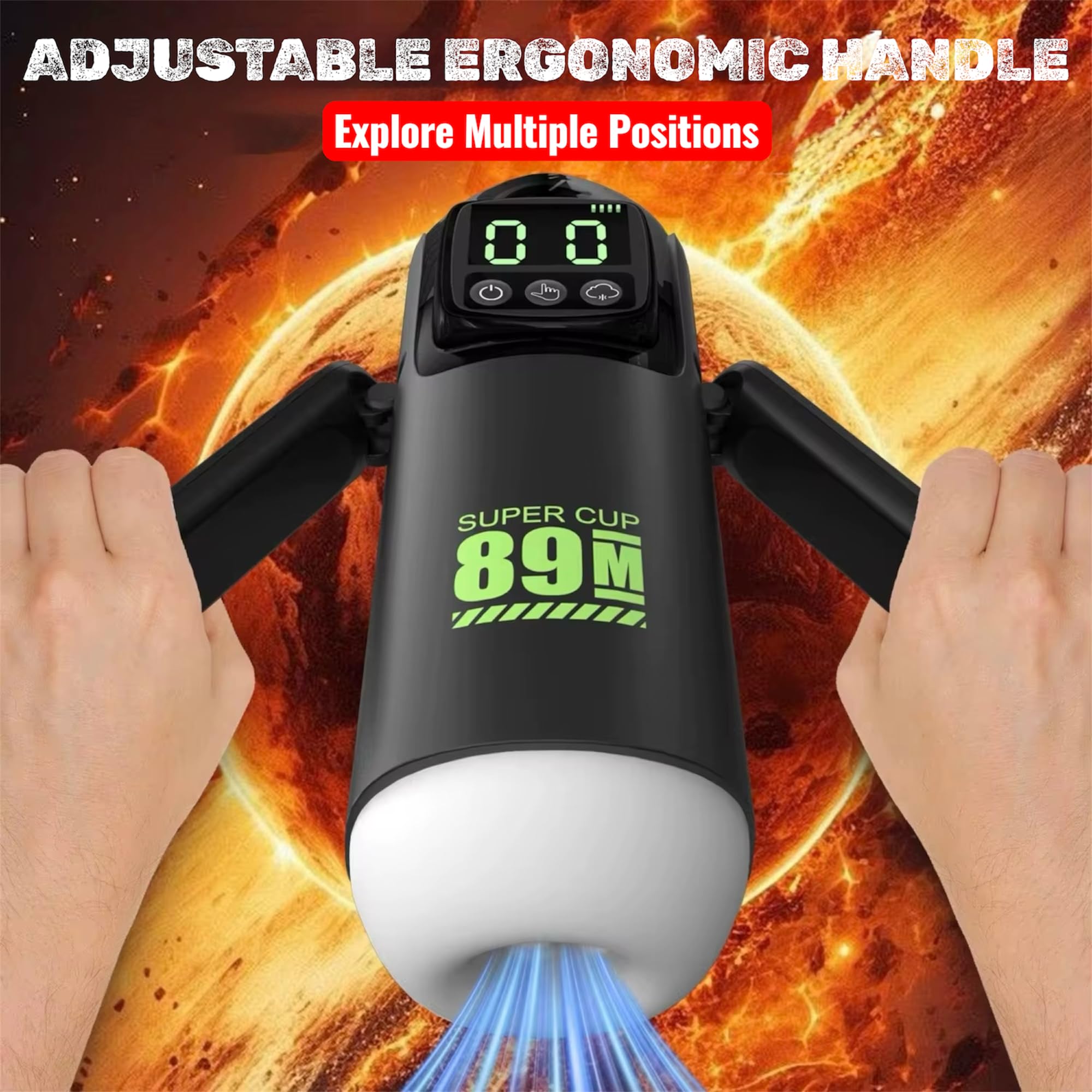 Mr. James Concepts 2026 Premium Rotating & Sucking Male Masturbator – Automatic Stroker Cup, 7 Suction & 7 Vibration Modes, Powerful Brushless Motor, USB-C Rechargeable, Ultra Quiet