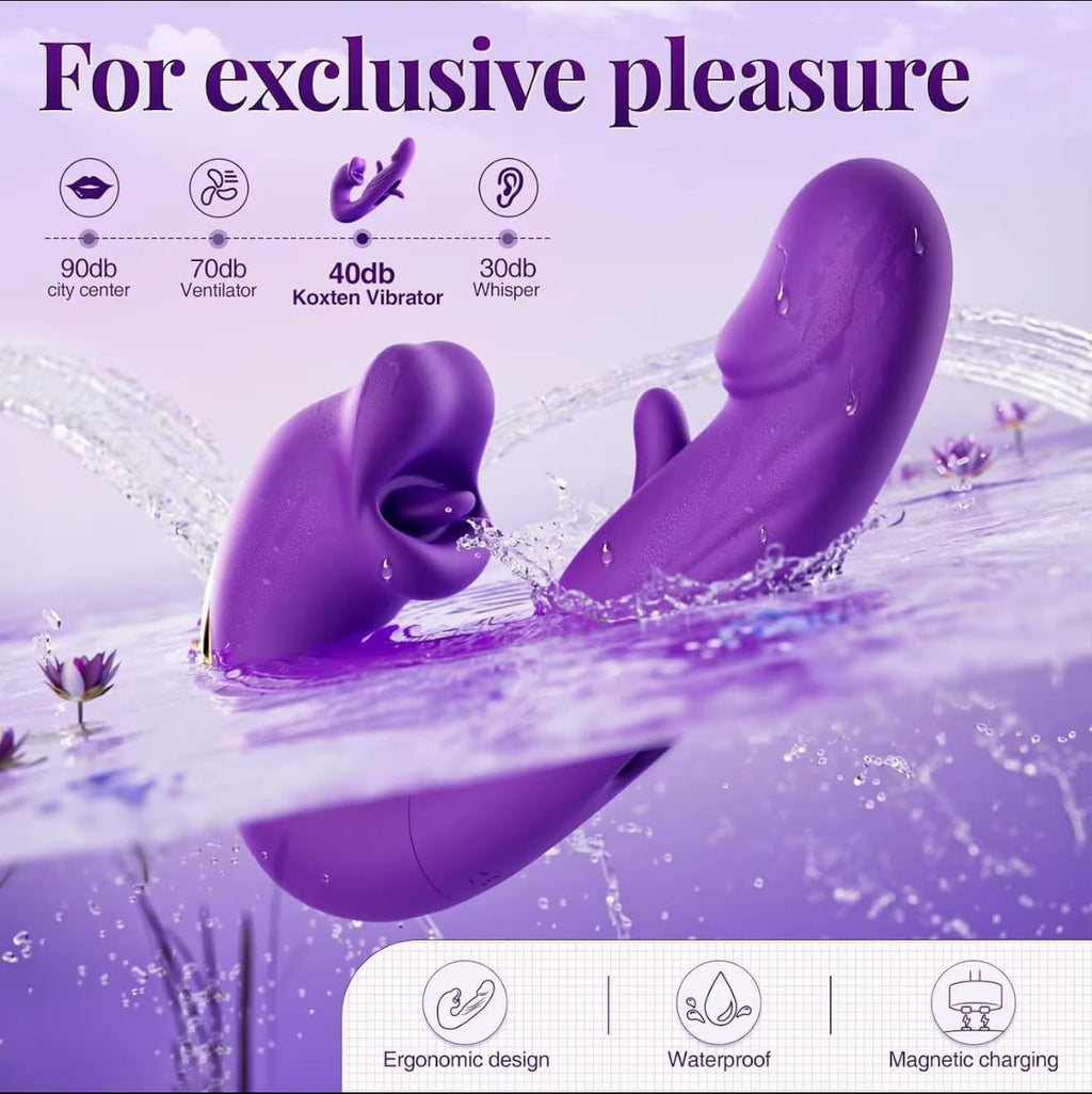 Mr. James™ 3-in-1 G-Spot Vibrator for Women – 7 Flapping, 7 Vibration & 5 Licking Modes – Magnetic USB Rechargeable, Waterproof, Quiet Clitoral & Anal Stimulator