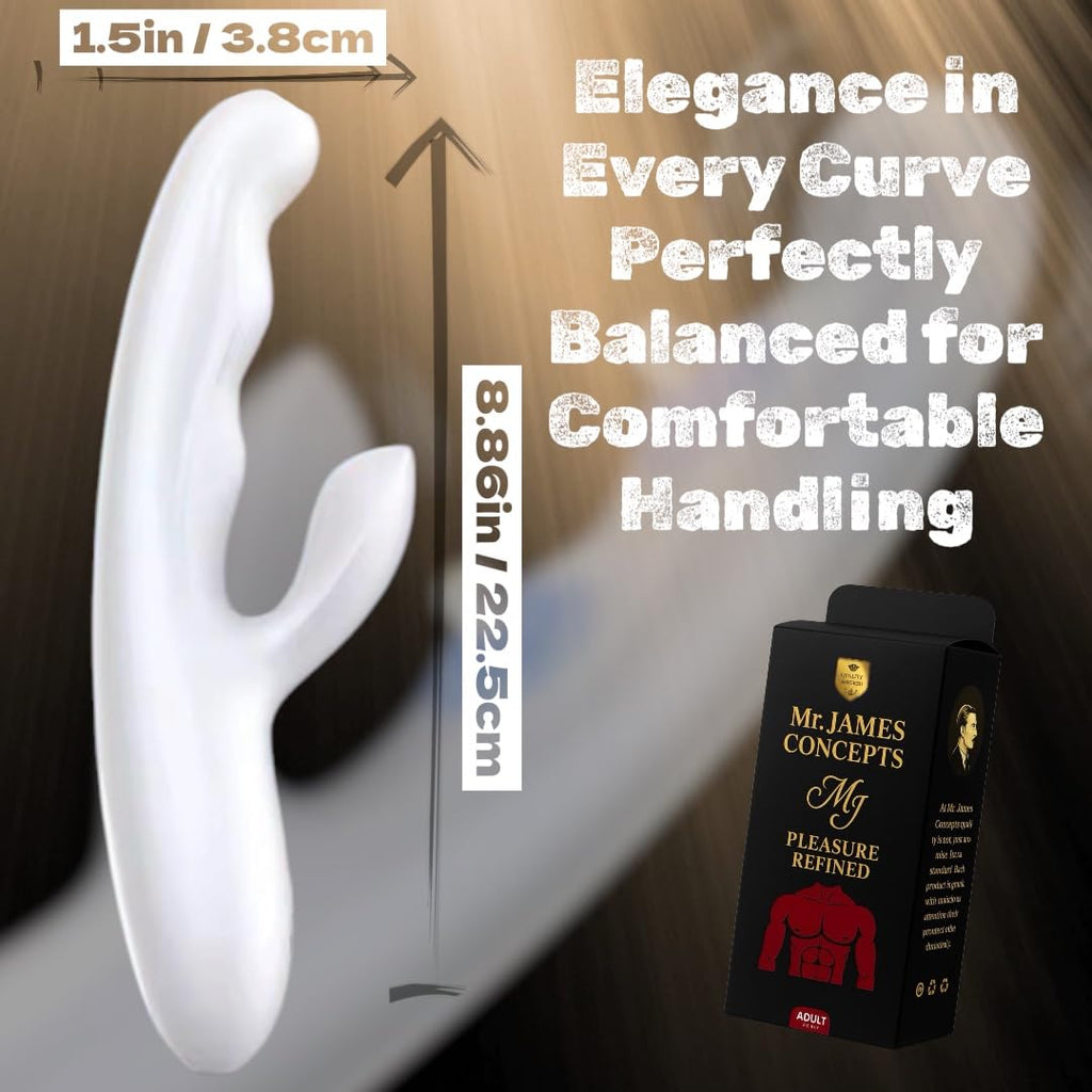 Mr James Concepts Pearl Élite Collection – Premium Silicone Personal Massagers, USB Rechargeable Waterproof Luxury Intimate Massager Series