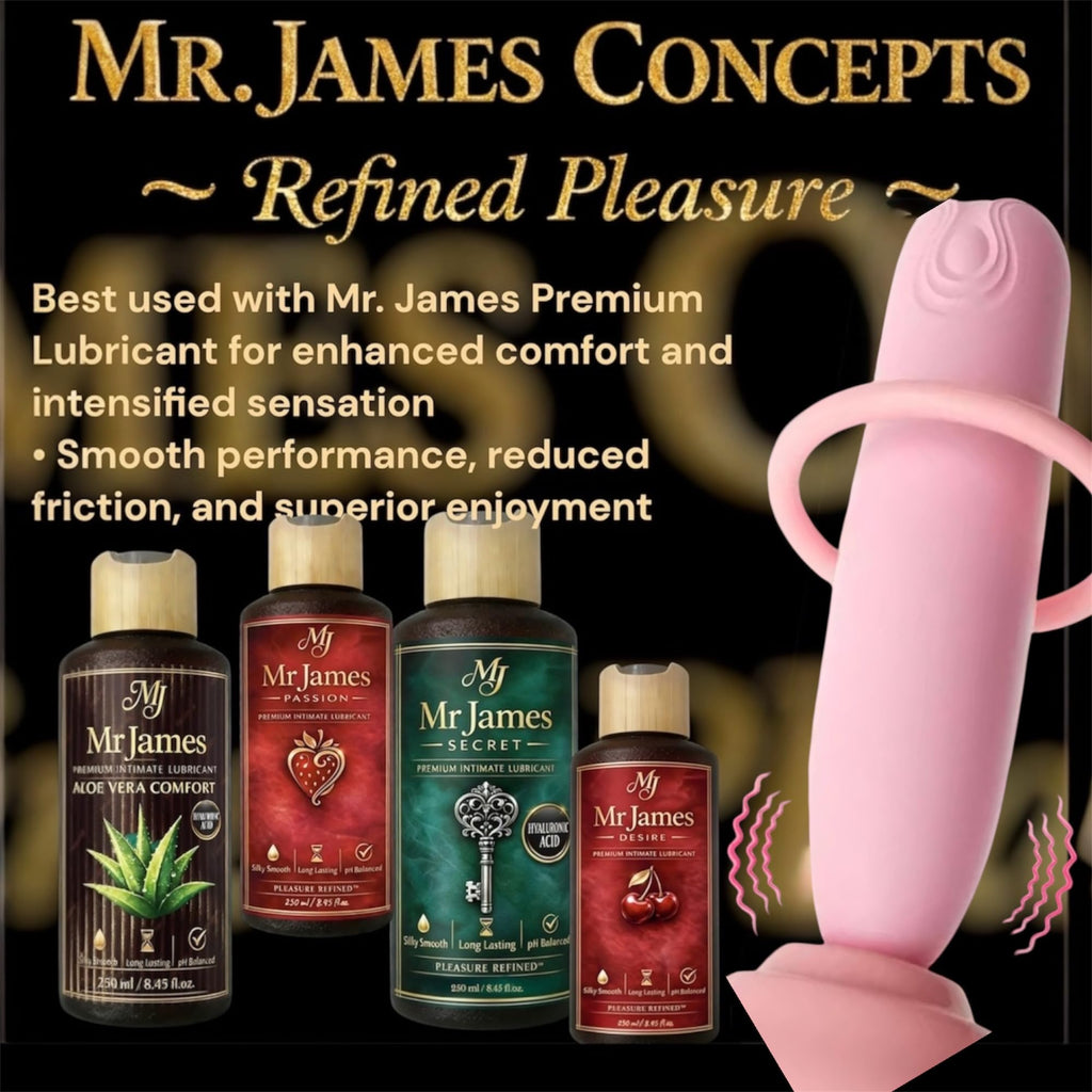 Mr James Concepts Refined Pleasure Mini Vibrator Set for Women – 10 Speed USB Rechargeable Clitoral & Nipple Massager Duo, Waterproof Silicone Bullet Vibrator Kit