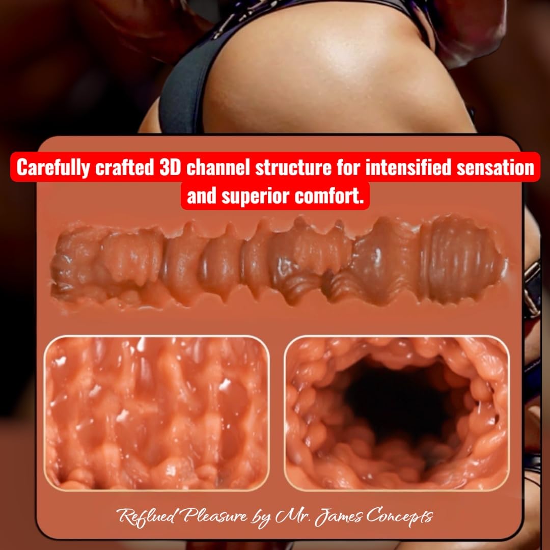 Mr. James Concepts Male massager Sleeve with Extended Front Feature