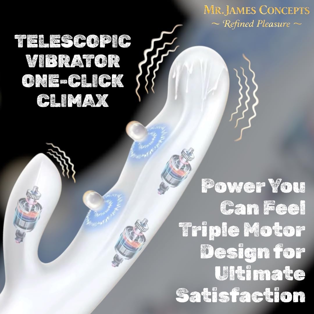 Mr James Concepts Pearl Élite Collection – Premium Silicone Personal Massagers, USB Rechargeable Waterproof Luxury Intimate Massager Series