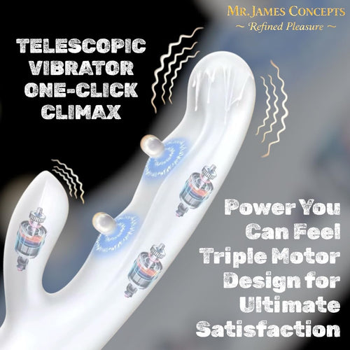 Mr James Concepts Pearl Élite Collection – Premium Silicone Personal Massagers, USB Rechargeable Waterproof Luxury Intimate Massager Series