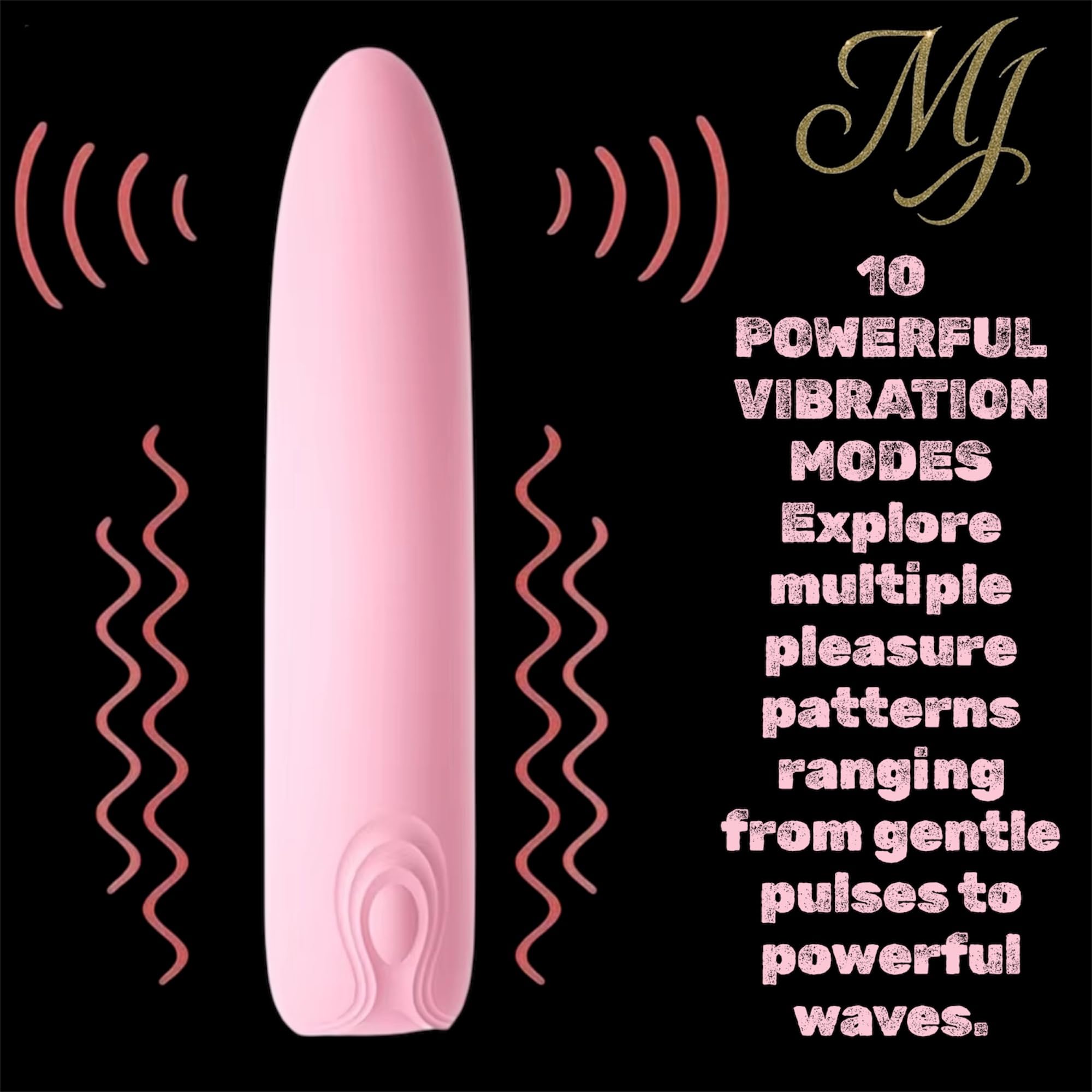 Mr James Concepts Refined Pleasure Mini Vibrator Set for Women – 10 Speed USB Rechargeable Clitoral & Nipple Massager Duo, Waterproof Silicone Bullet Vibrator Kit