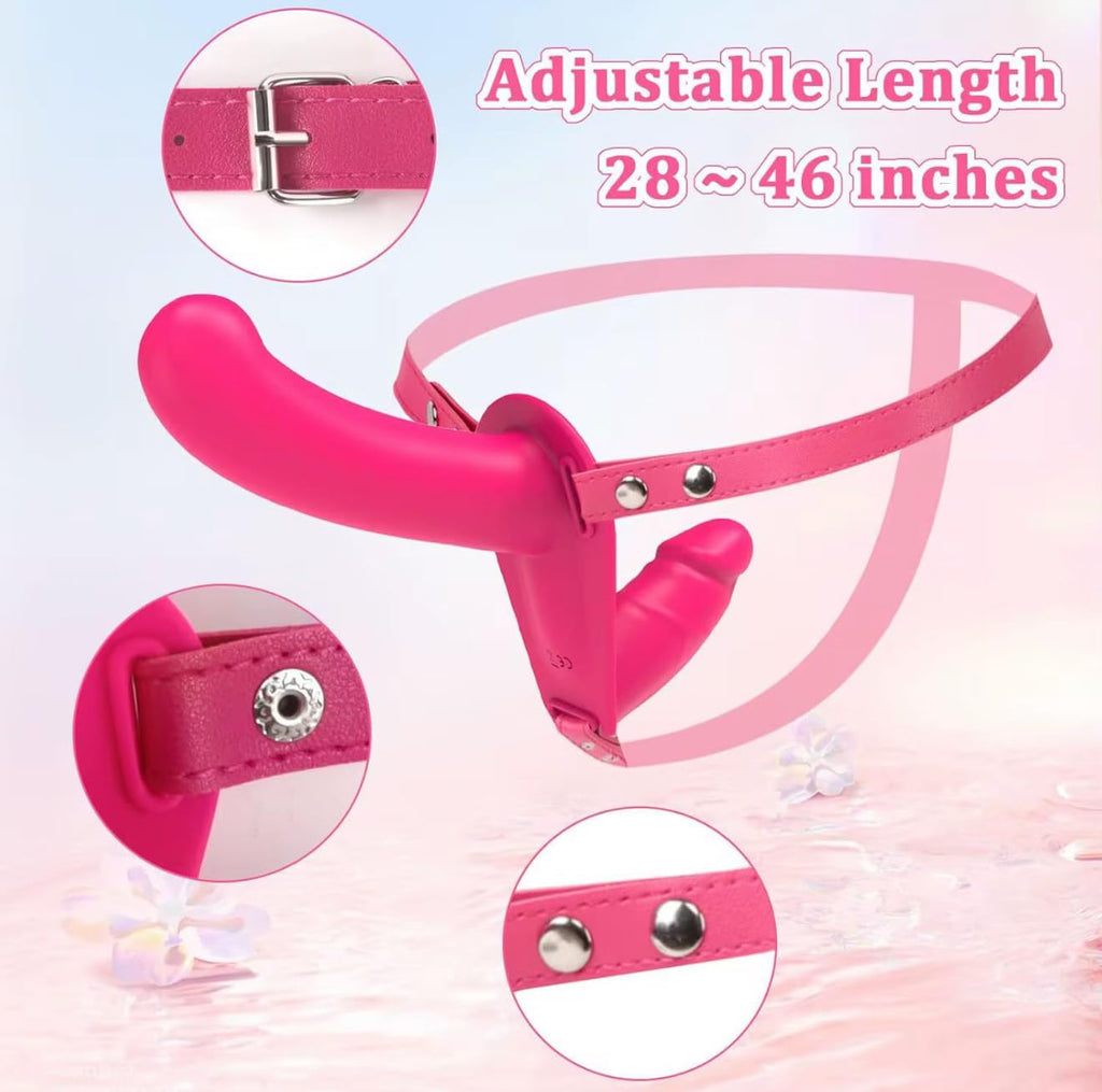 Mr. James™ Unisex Remote Control wearable device with 2 wand massagers – USB Rechargeable, 10 Vibration Modes, Adjustable Harness, Waterproof – for Couples & Solo