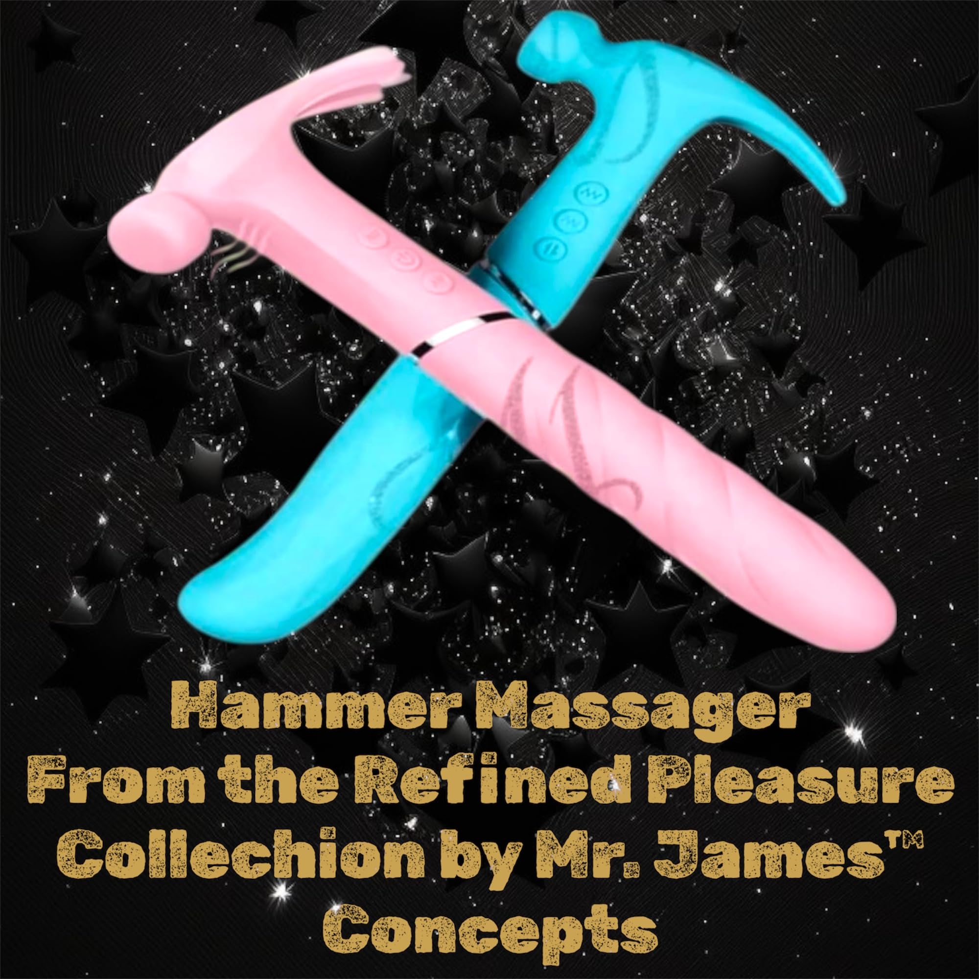 Mr. James™ Hammer Vibrator – Refined Pleasure Collection | Viral Social Media Design | 21 Functions | Waterproof, USB Rechargeable Silicone Massager for Women
