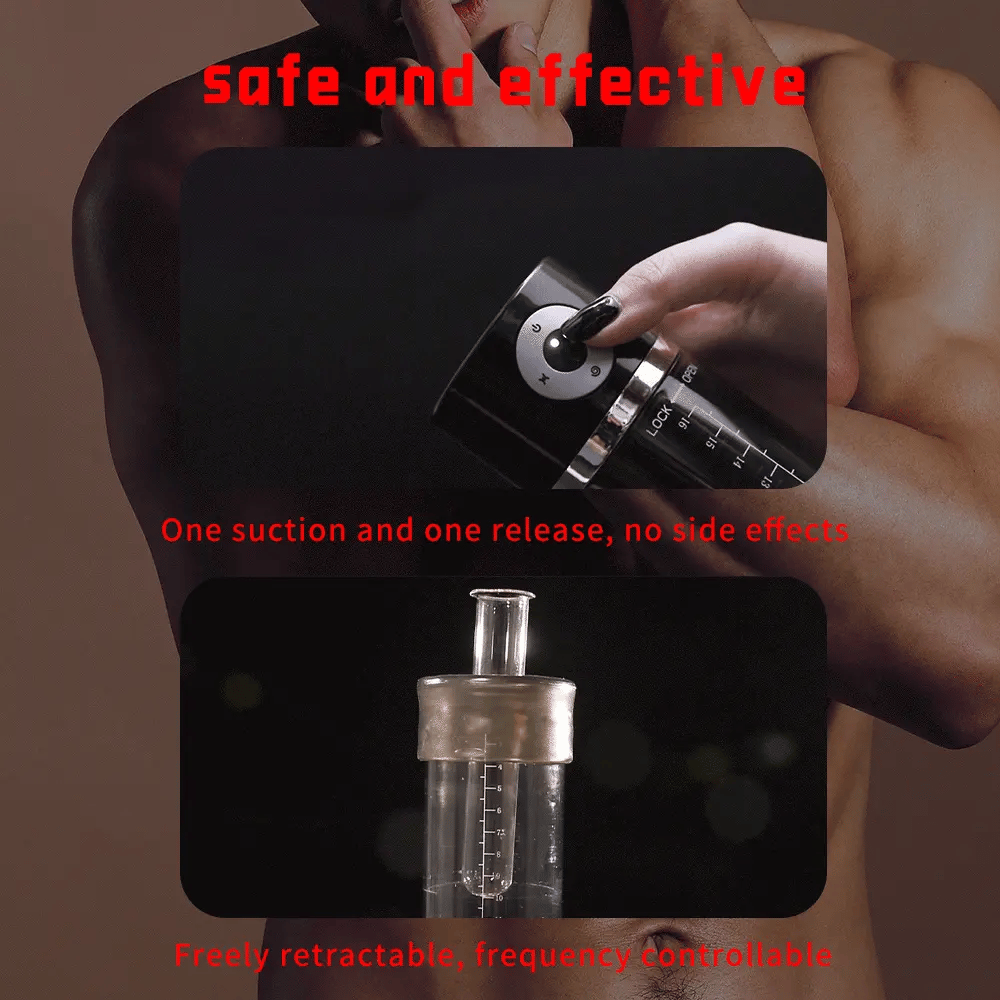 Mr. James Concepts ARS – Automatic Penis Enlargement Pump with 5 Suction & 5 Vibration Modes | Premium Male Masturbator Pocket Pussy Sex Toy, USB Rechargeable, Quiet Design, Silicone + ABS