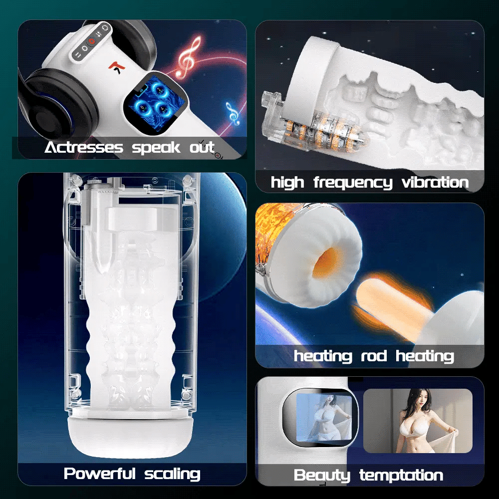 Mr James Concepts™ AURUM AI Pro 2026 – AI App-Controlled Heating & Telescopic Male Stimulation Device with Voice Interaction & LCD Display