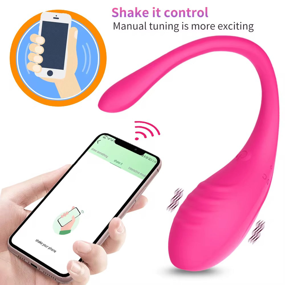 Mr. James Concepts Luxury App-Controlled Clitoral Vibrator for Couples, Wearable Bluetooth Egg, Quiet Discreet Panty Vibrator, Waterproof, USB Rechargeable, iOS & Android