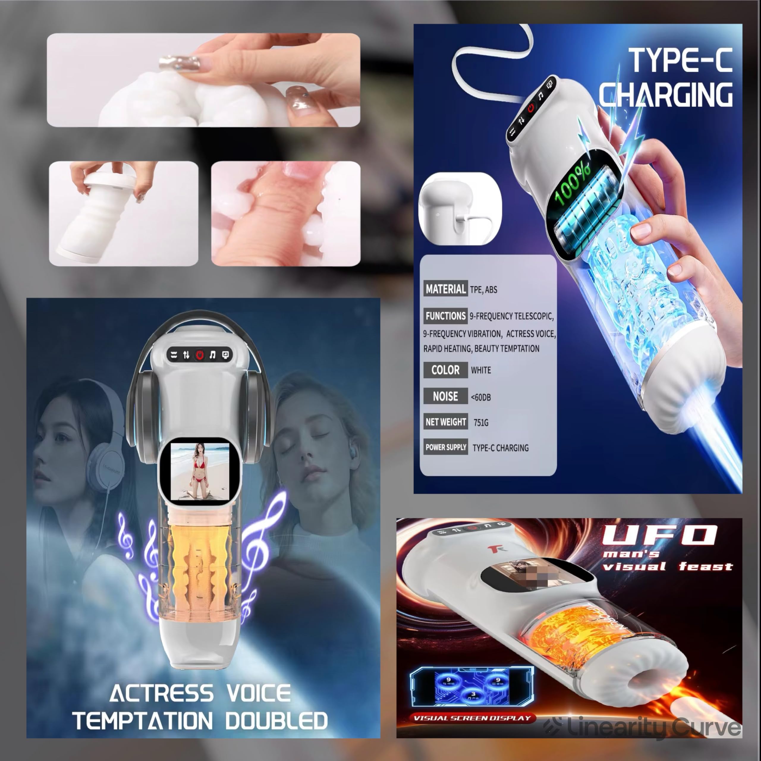 Mr James Concepts™ AURUM AI Pro 2026 – AI App-Controlled Heating & Telescopic Male Stimulation Device with Voice Interaction & LCD Display