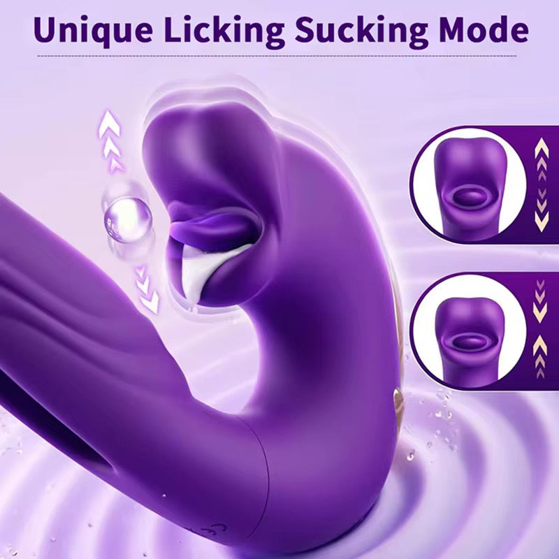 Mr. James™ 3-in-1 G-Spot Vibrator for Women – 7 Flapping, 7 Vibration & 5 Licking Modes – Magnetic USB Rechargeable, Waterproof, Quiet Clitoral & Anal Stimulator