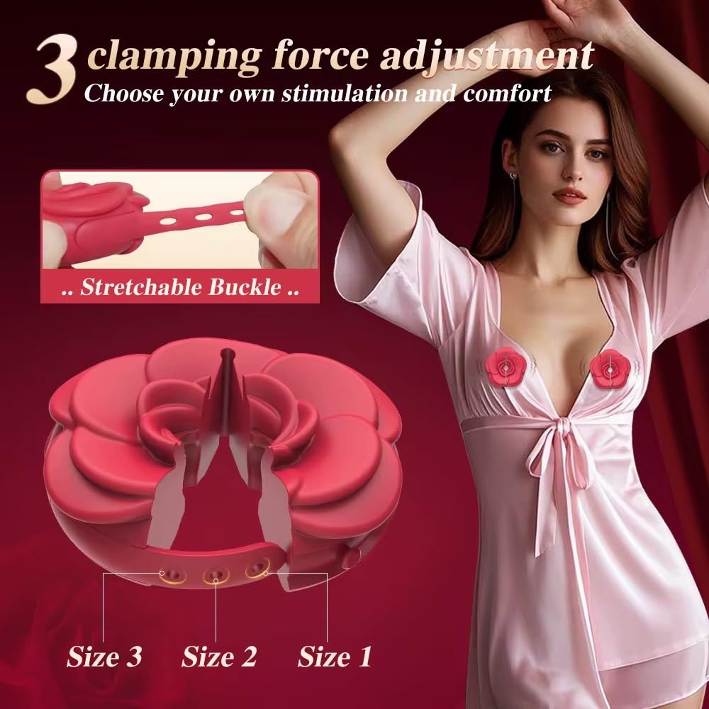 Mr. James Concepts Nipple Vibrators – 9 Vibration Modes, Discreet Wearable Clamps, Soft Silicone, BDSM Adjustable Collar, Magnetic Charging – Pleasure Refined