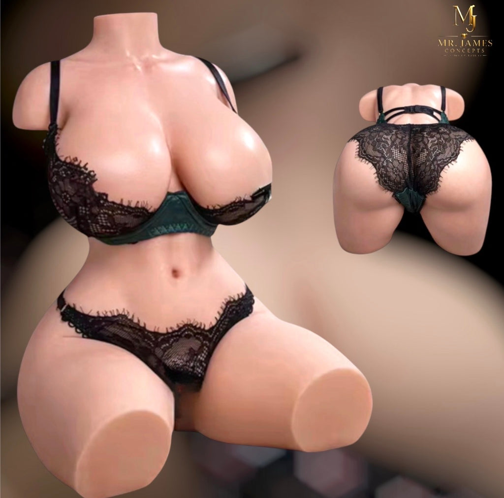 Mr. James Concepts Bella Torso – Premium TPE Female Torso, Realistic Curves, Soft Touch, 1600g