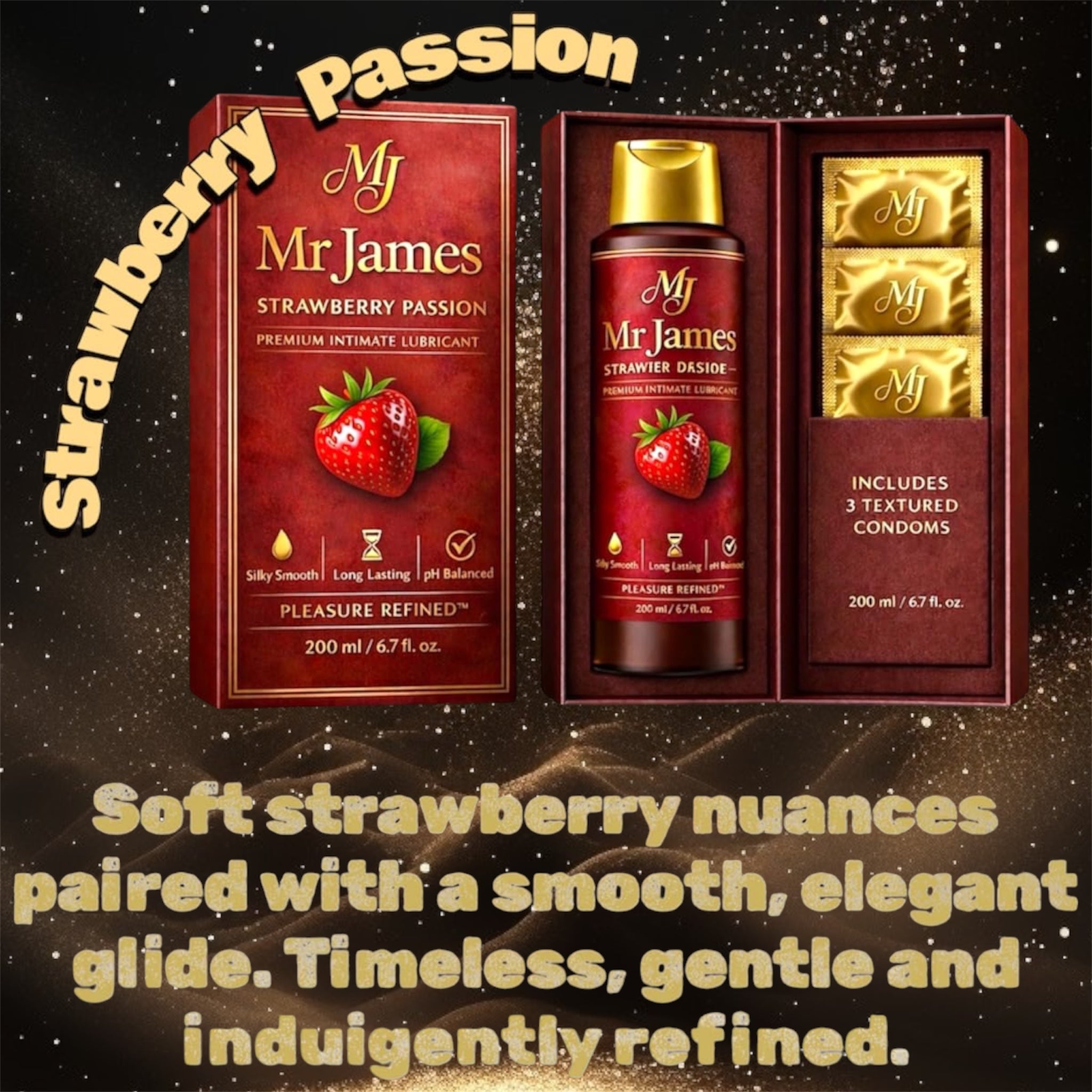 Water-Based Intimate Lubricant 250ml | Pleasure Refined™ with Hyaluronic Acid | Silky Smooth, Long-Lasting, pH Balanced | Premium Intimate Care