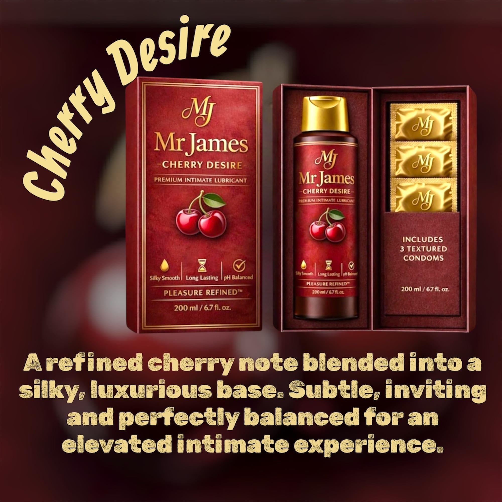 Water-Based Intimate Lubricant 250ml | Pleasure Refined™ with Hyaluronic Acid | Silky Smooth, Long-Lasting, pH Balanced | Premium Intimate Care
