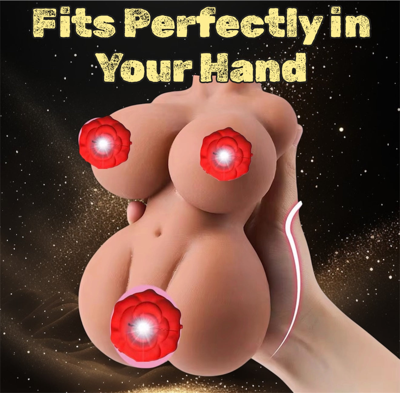 Premium Silicone Pocket Cup – Soft TPE Male Masturbator with Curved Body Design, Realistic Texture, Easy Clean – 550g
