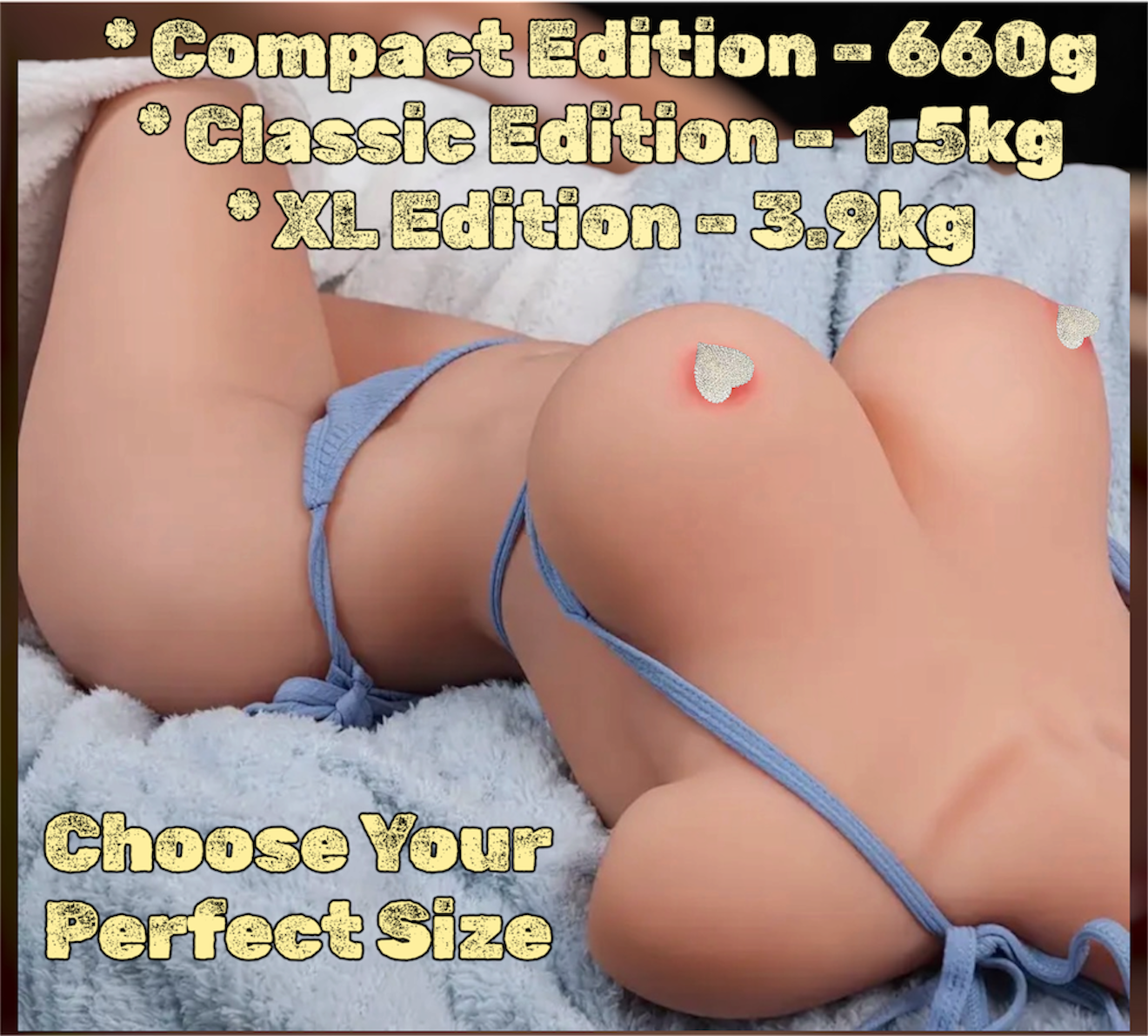 Mr. James Concepts Premium Dual Channel Torso Collection – Soft TPE Male Masturbator with Realistic Texture & Weighted Feel