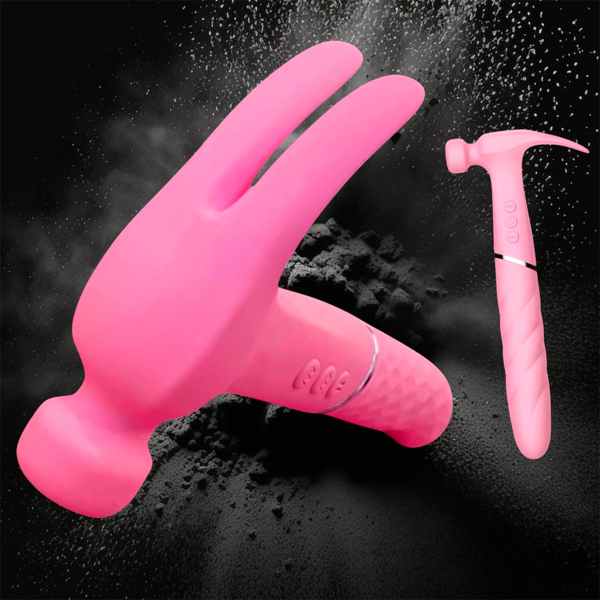 Mr. James™ Hammer Vibrator – Refined Pleasure Collection | Viral Social Media Design | 21 Functions | Waterproof, USB Rechargeable Silicone Massager for Women