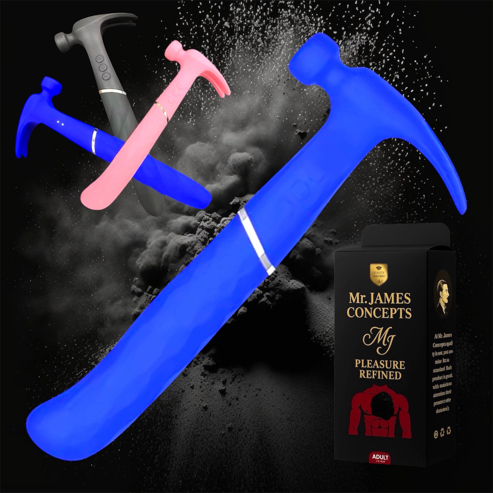 Mr. James™ Hammer Vibrator – Refined Pleasure Collection | Viral Social Media Design | 21 Functions | Waterproof, USB Rechargeable Silicone Massager for Women