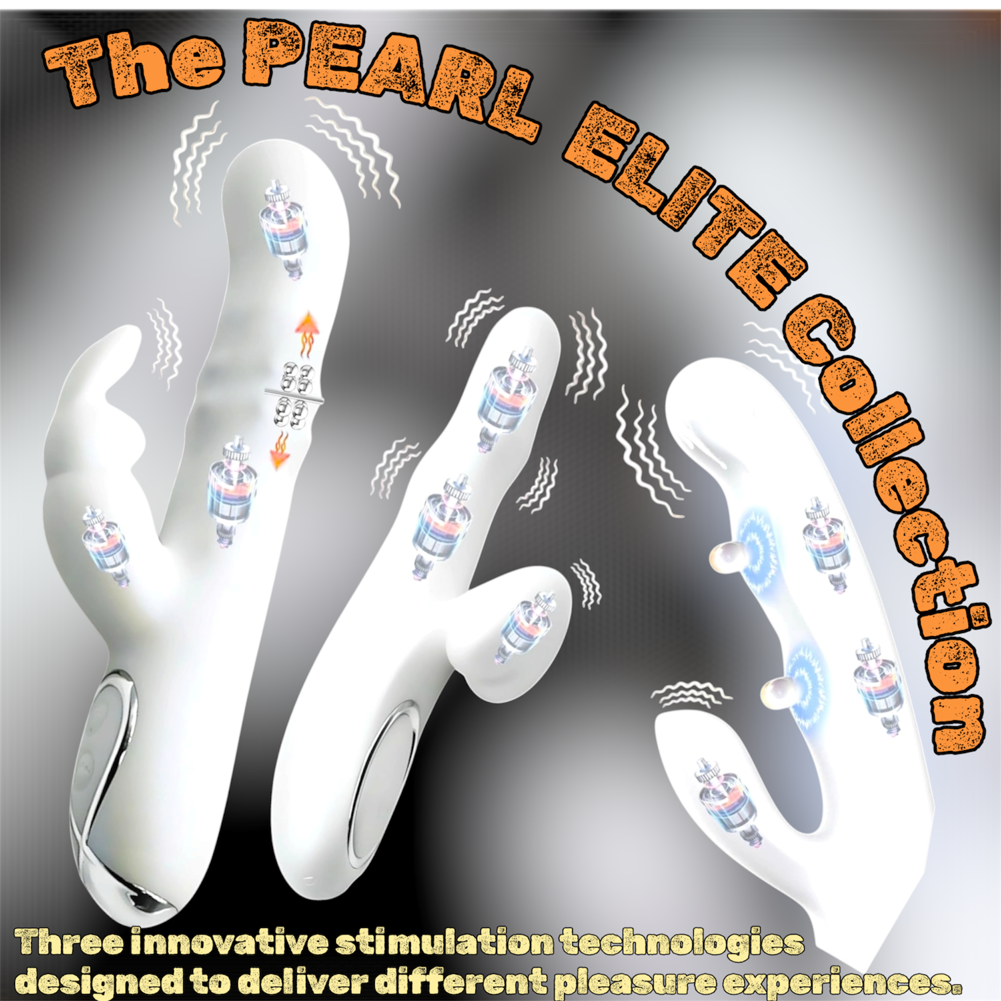Mr James Concepts Pearl Élite Collection – Premium Silicone Personal Massagers, USB Rechargeable Waterproof Luxury Intimate Massager Series