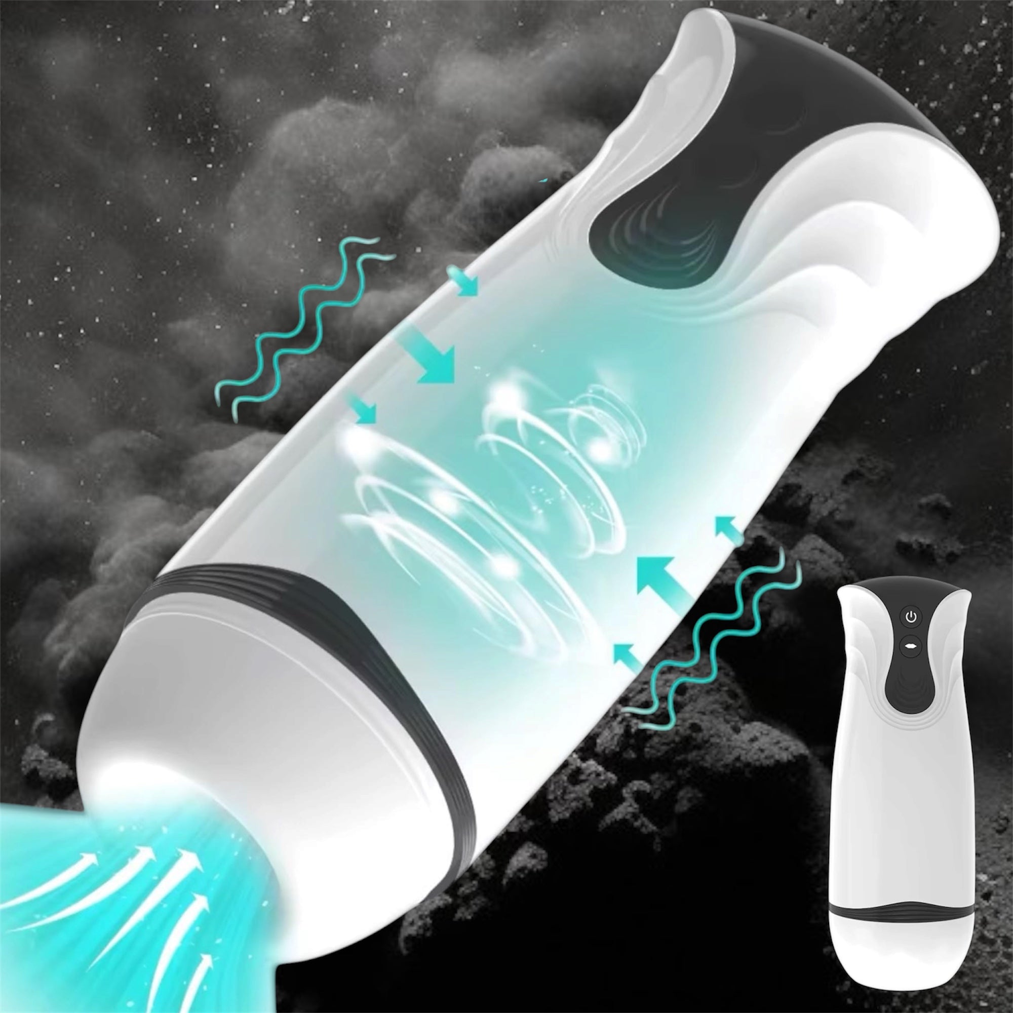 Mr. James™ Automatic Suction Masturbator Cup – 12 Suction & Vibration Modes, Heating, Hands-Free Deep Throat Blowjob Simulator, USB Rechargeable, Skin-Friendly, Glans Training Toy