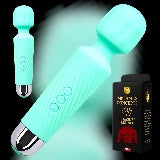 Mr James Concepts Refined Pleasure Rechargeable Wand Massager – 20 Patterns & 8 Speeds Personal Massager, Powerful Quiet Vibration, Flexible Head, Medical Grade Silicone, Waterproof IPX7 Body Massager