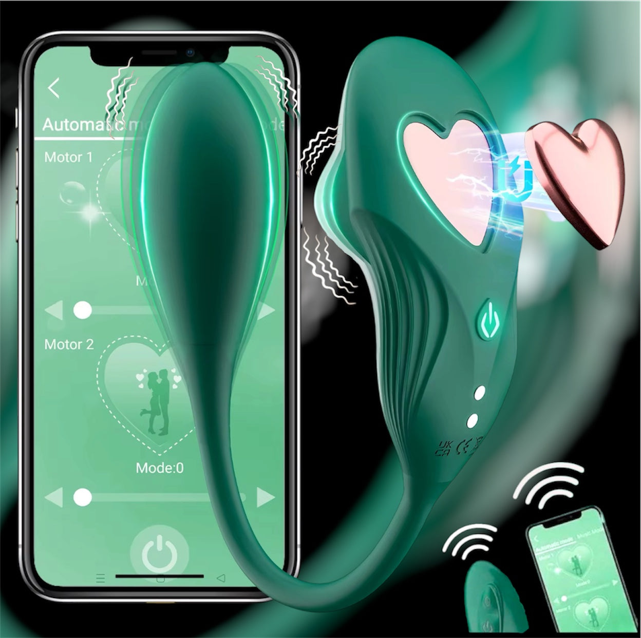 Mr. James™ Wearable Panty Vibrator – App Controlled Dual Stimulator, Clit + G-Spot/Anal, Magnetic Fit, Rechargeable, Waterproof, Couples Remote Sex Toy – Pleasure Refined