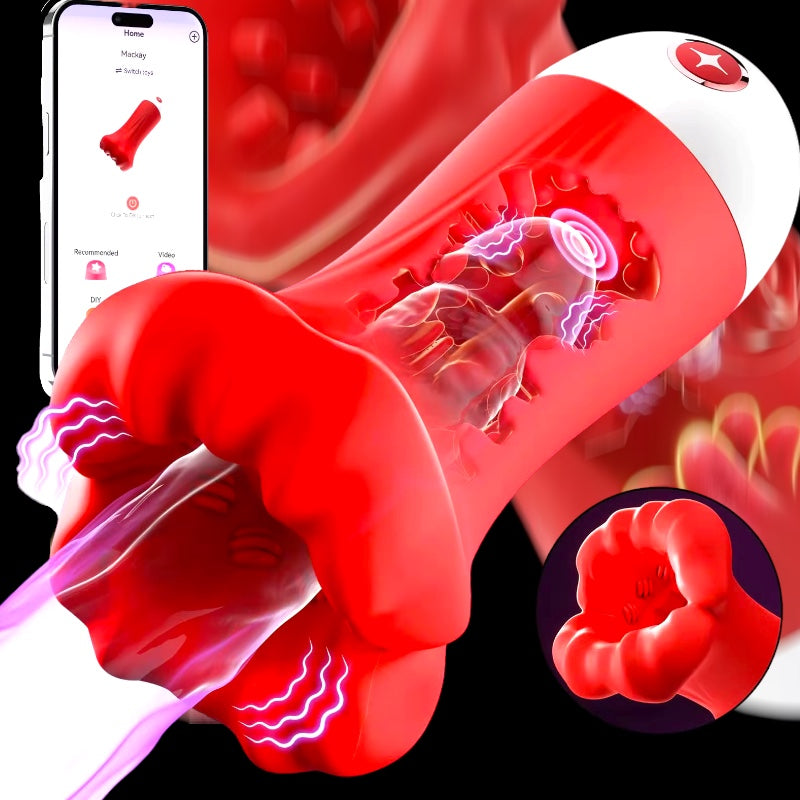 Mr. James™ 4-in-1 Smart Male Trainer – Deep Wrap Massager with App Control, Multi-Mode Vibration & Suction | Pleasure Refined
