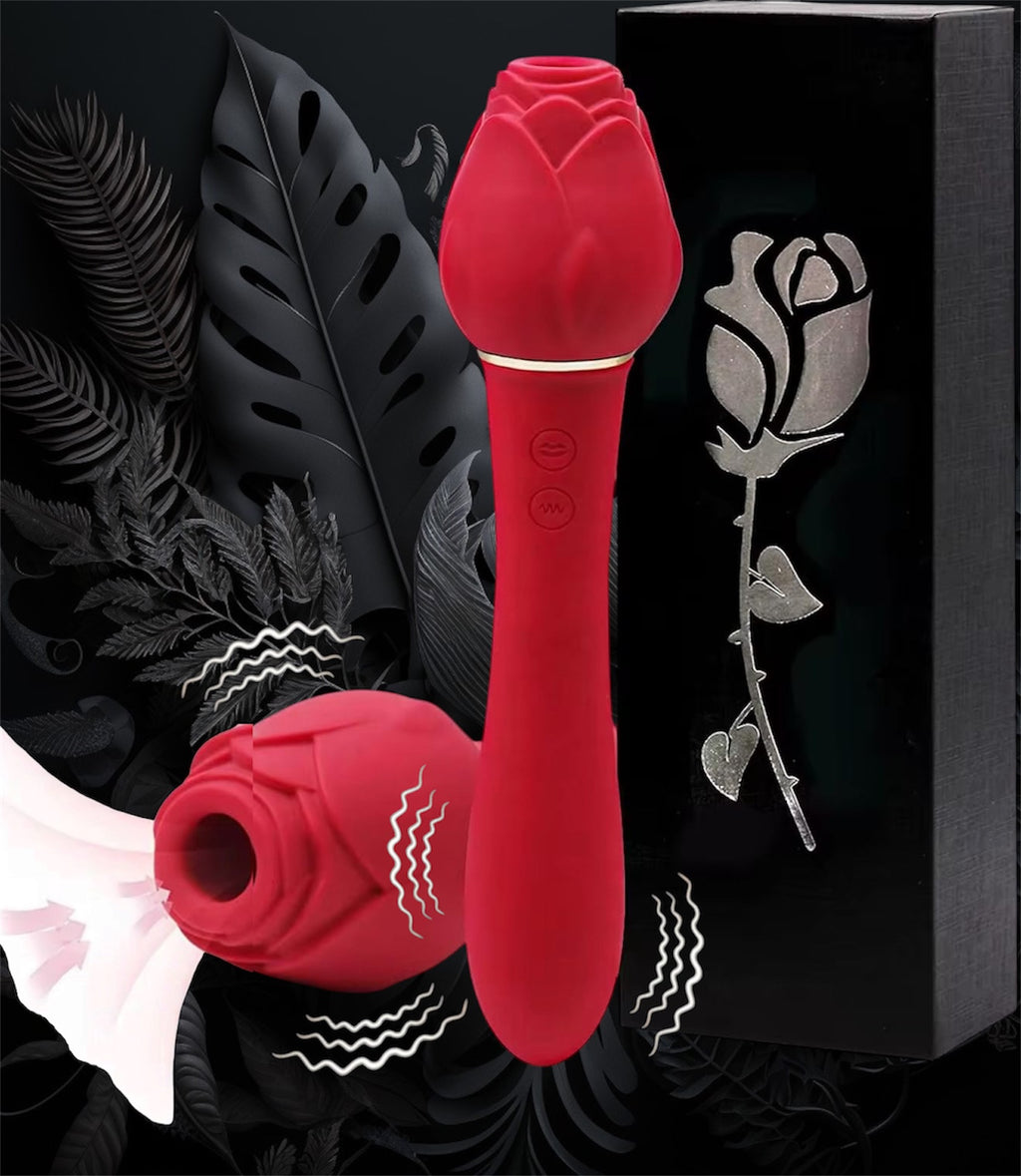 Mr. James Rośe Vibrator for Women – 10 Vibration Modes, Clitoral & G-Spot Stimulation, Tongue-Like Suction, USB Rechargeable, IPX7 Waterproof – Elegant Spa-Style Silicone Massager