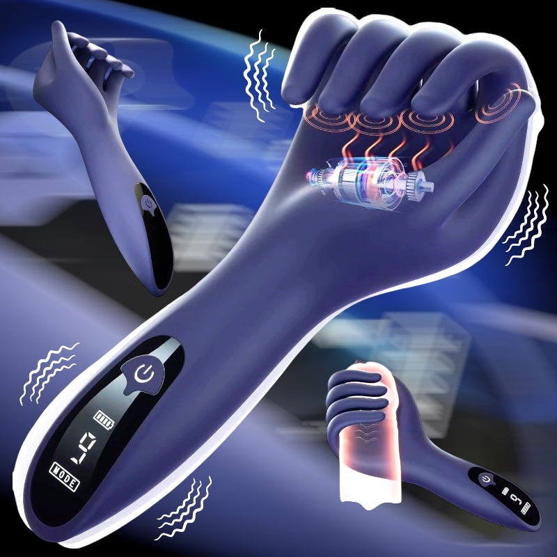 Mr. James – LCD Display Finger-Like Male Vibrator | Left & Right Hand Edition 9 Powerful Vibration Modes | Waterproof & USB Rechargeable | Unisex Pleasure Trainer