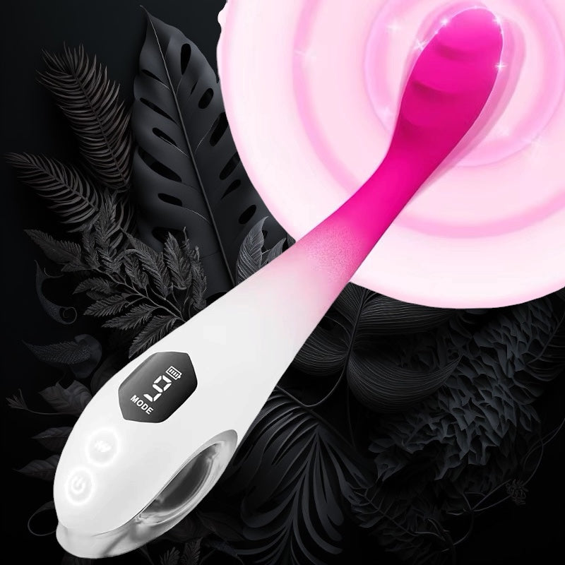 Mr James™ 4-in-1 Finger G-Spot Vibrator with LCD Display, Clitoral & Nipple Stimulator, 10 Vibration Modes, USB Rechargeable, Soft Silicone, Quiet & Discreet