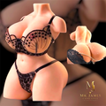 Mr James Concepts Dual Channel Male comfort Torso 2.85KG – Soft TPE Realistic Body, 2 Entries, 30cm Height, 50cm Hips, 46cm Bust, Ultra Curvy Design, Easy Clean Pocket Toy