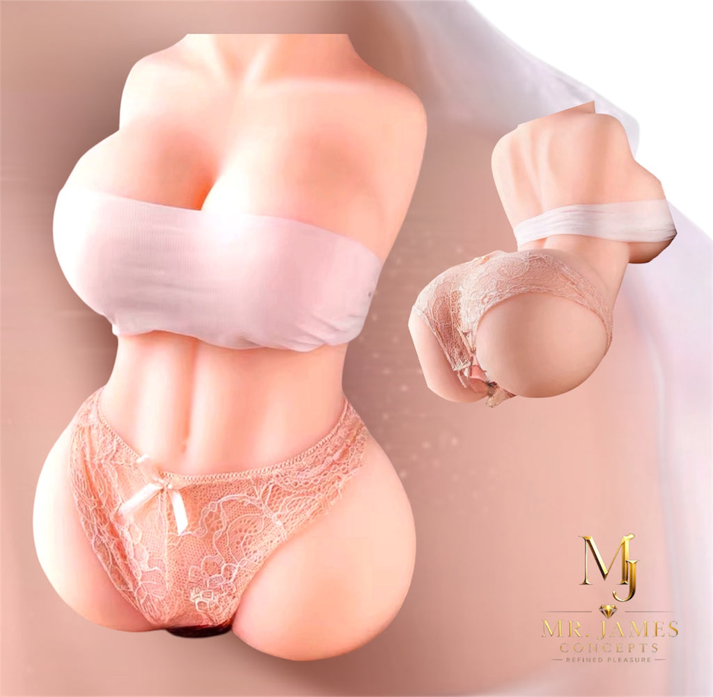 Premium Silicone Pocket Cup – Heavyweight Soft TPE Male Masturbator with Curved Body Design, Realistic Texture, Easy Clean – 750g