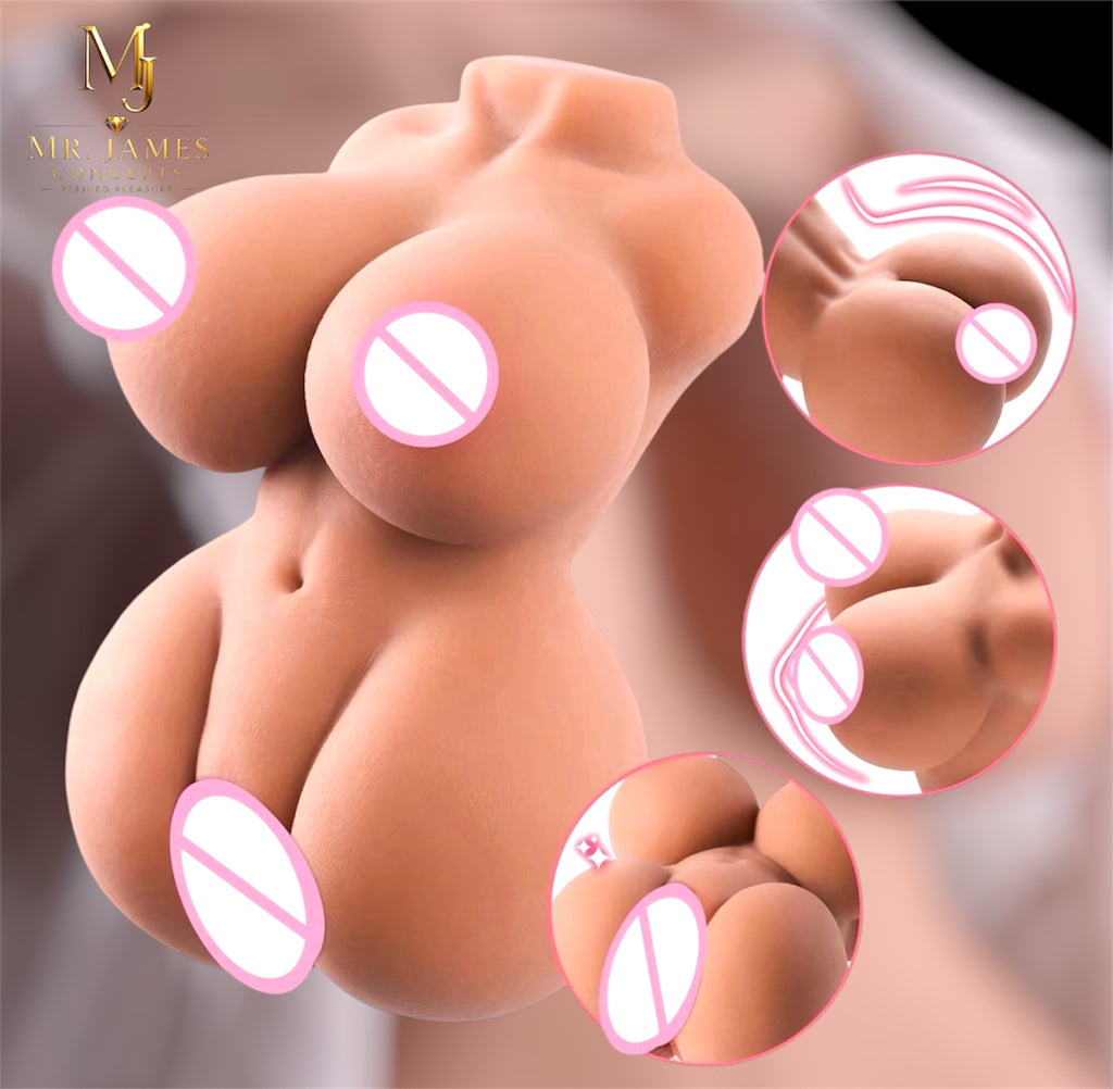 Premium Silicone Pocket Cup – Heavyweight Soft TPE Male Masturbator with Curved Body Design, Realistic Texture, Easy Clean – 750g
