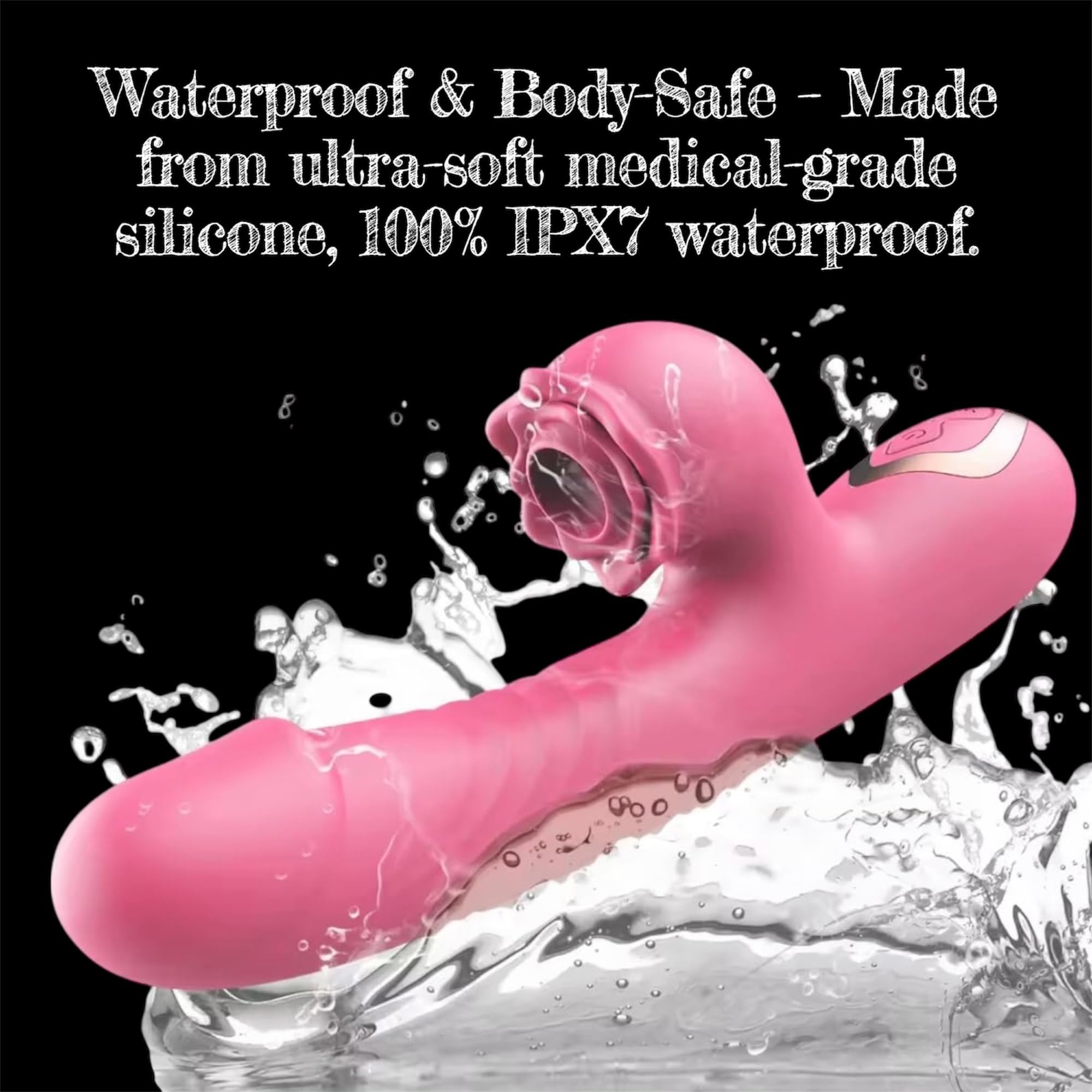 Mr. James 2-in-1 Rose Clitoral Vibrator – 9 Suction Modes, 3×7 Vibration Patterns, USB Rechargeable, Waterproof Silicone, G-Spot Toy – Pleasure Refined