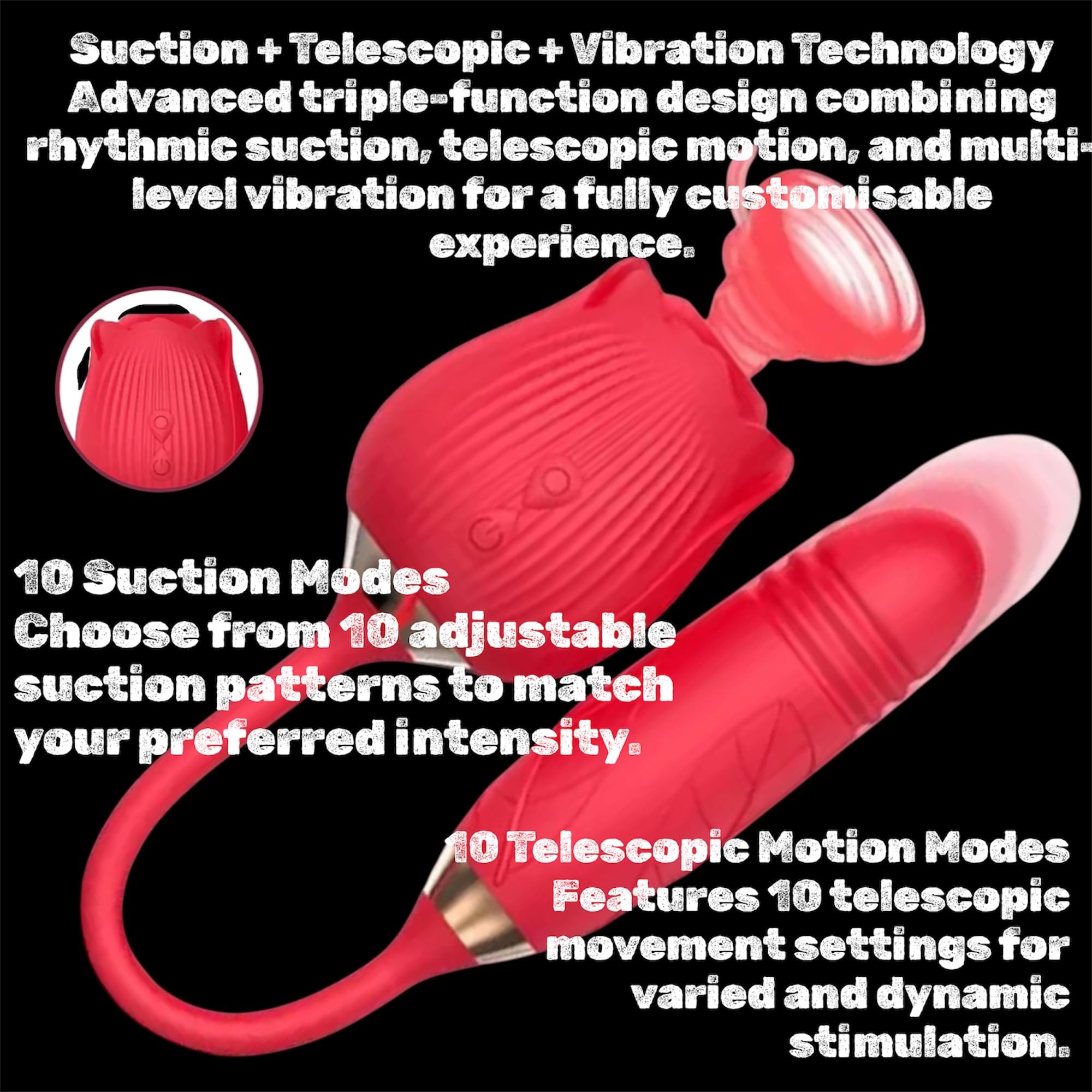 Mr. James Dual Vibrator – 12 Tongue Licking & 12 Thrusting Modes, Magnetic USB Rechargeable, Waterproof, Whisper-Quiet – Pleasure Refined