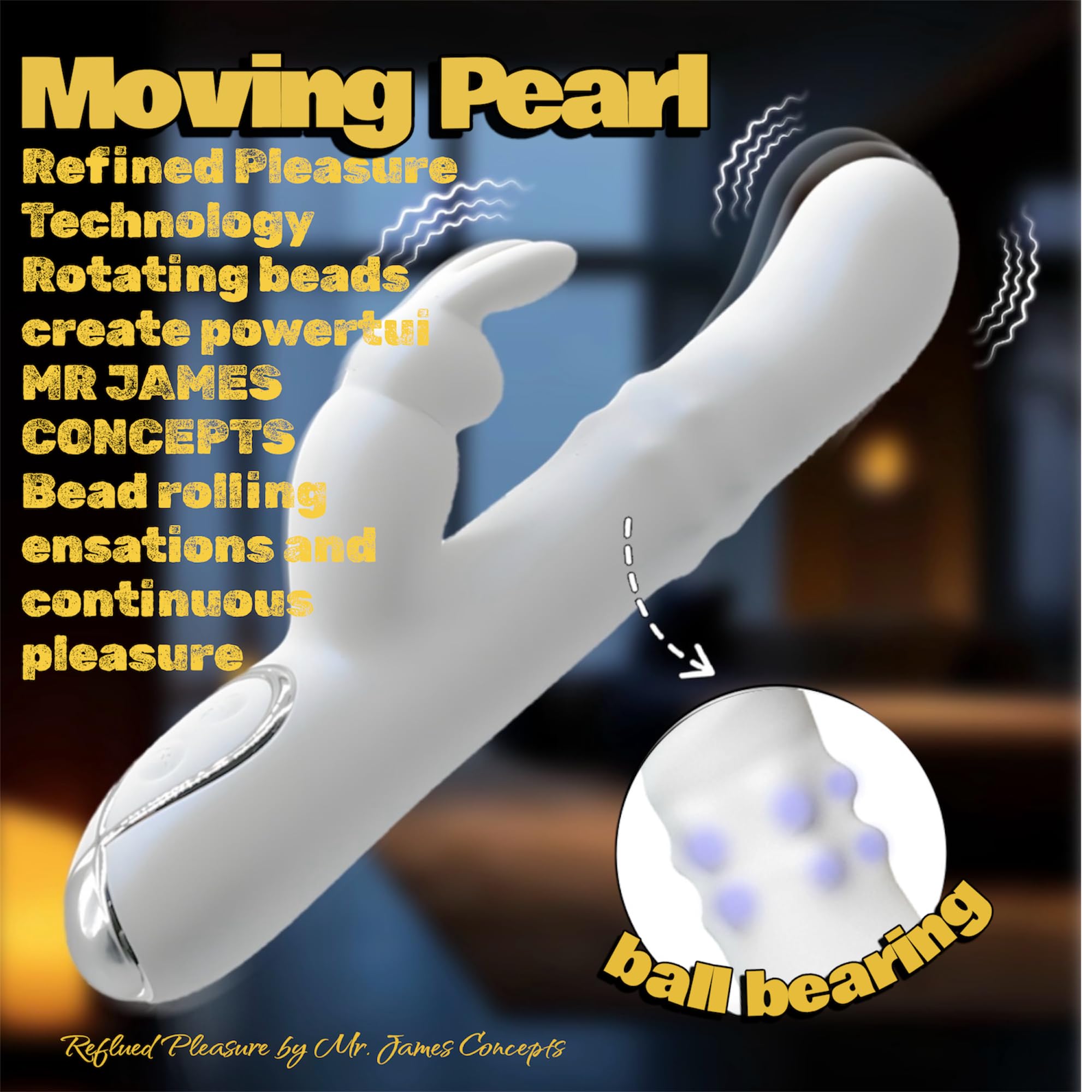 Mr James Concepts Pearl Élite Collection – Premium Silicone Personal Massagers, USB Rechargeable Waterproof Luxury Intimate Massager Series