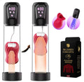 Mr. James Concepts APP-Controlled Electric Penis Pump & Male Masturbator – Automatic Vacuum Enlargement Device with 5 Suction Modes & 3D TPE Sleeve | USB Rechargeable, 100% Waterproof, Delay Training