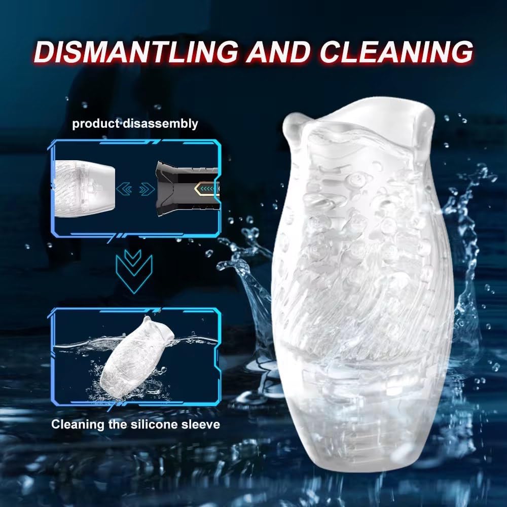 Mr. James™ Intelligent Telescopic Rotating Male Masturbator Cup – Automatic Suction & Vibration, Reusable TPE Sleeve, Adult Pleasure Device for Men