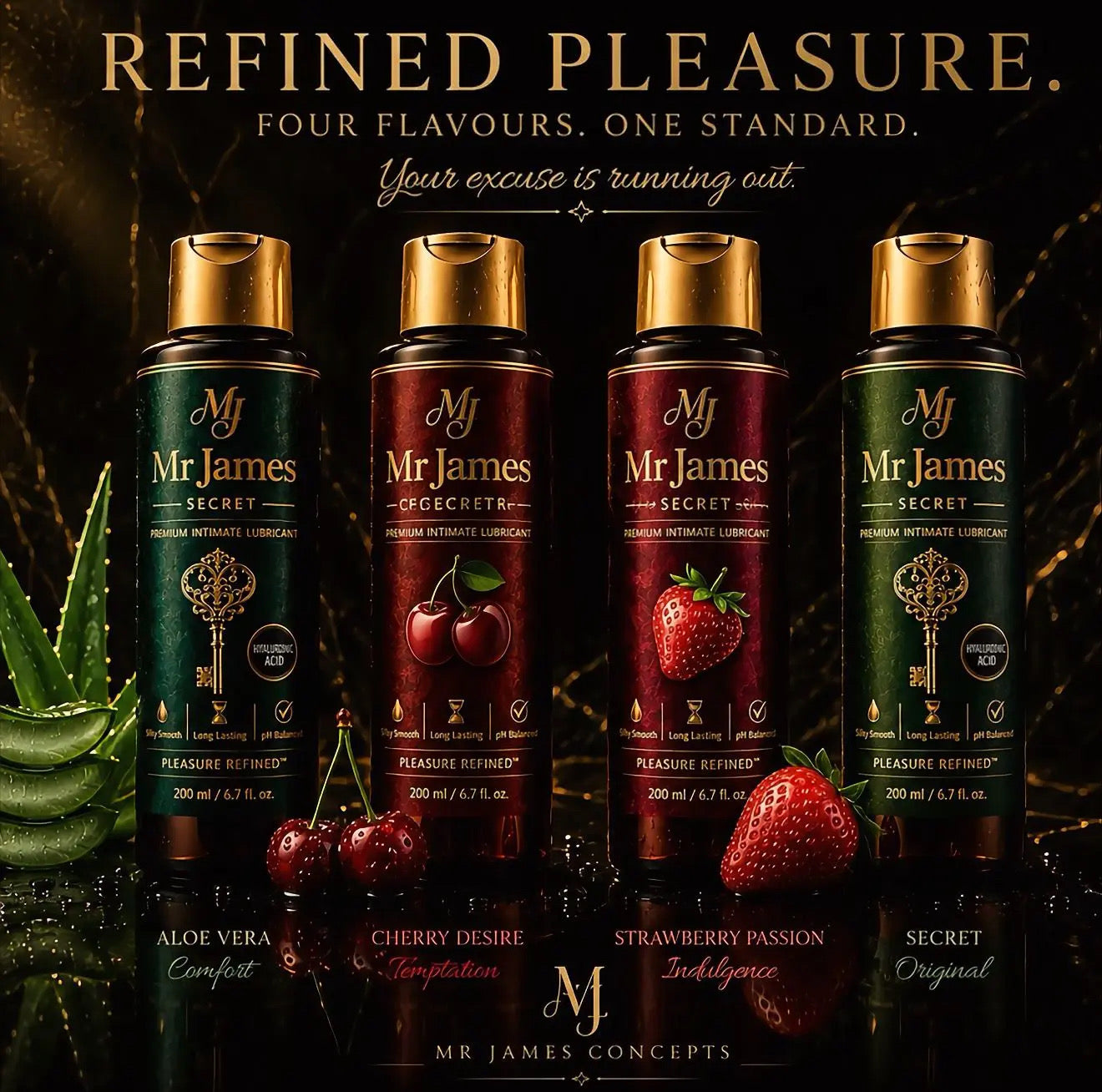 Mr. James Concepts Hyalluronic Acid Water-Based Intimate Gel 250ml